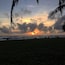 Sunset on the beach in Wadduwa Sri Lanka