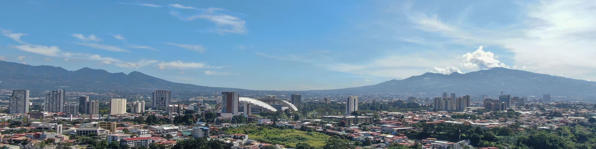 La Sabana Park, Costa Rica National Stadium (Estadio Nacional de Costa Rica) and Dowtown San Jose, Costa Rica