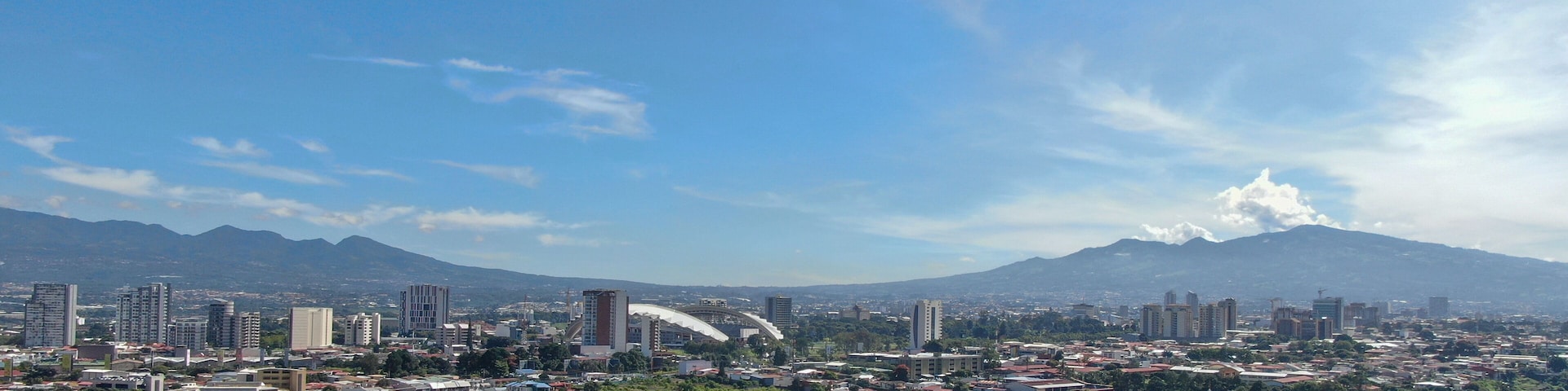 La Sabana Park, Costa Rica National Stadium (Estadio Nacional de Costa Rica) and Dowtown San Jose, Costa Rica