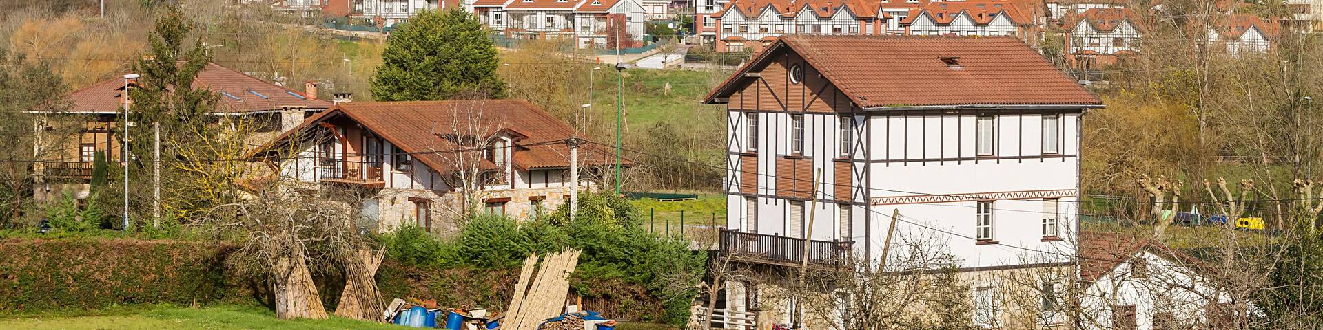 Sondika village, in Vizcaya province, Spain