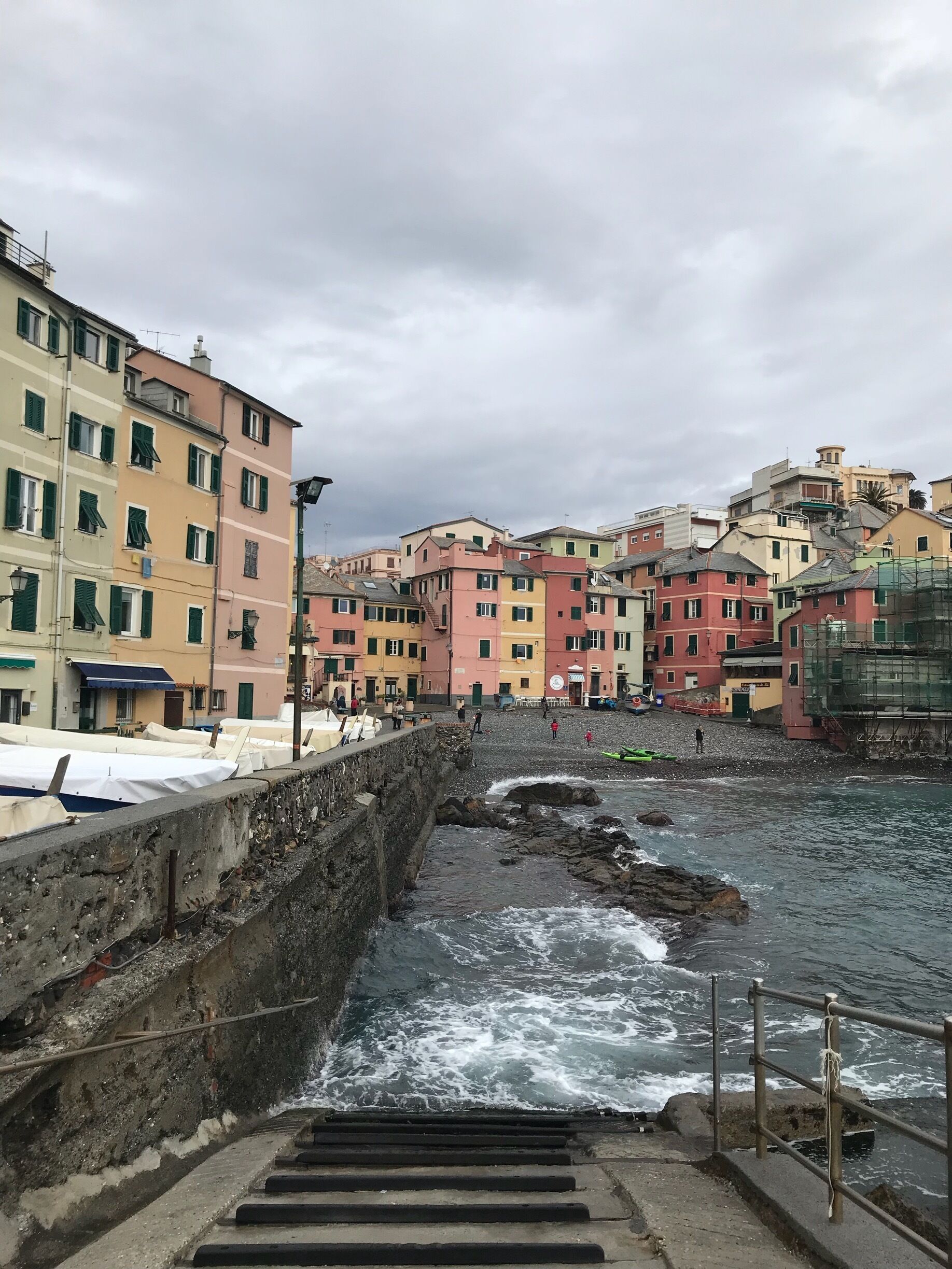 An old seaport in Genoa. 