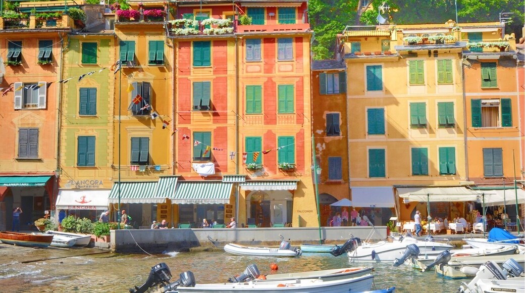 The picturesque harbor of Portofino with its pastel colored waterfront homes makes for a very pleasant day trip while in Tuscany.