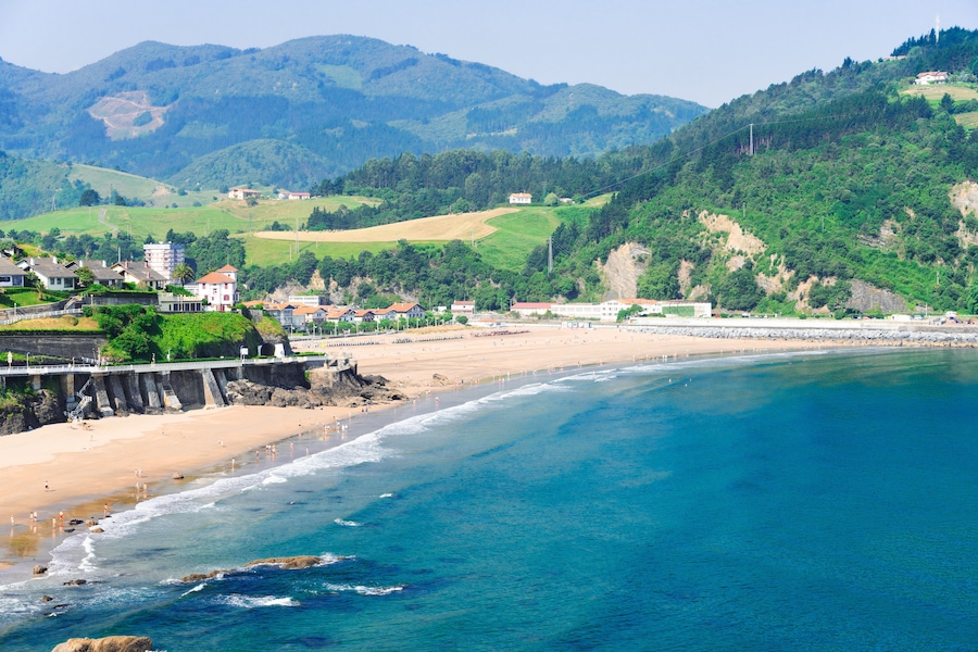 Cantabrian Sea coast and Deba town