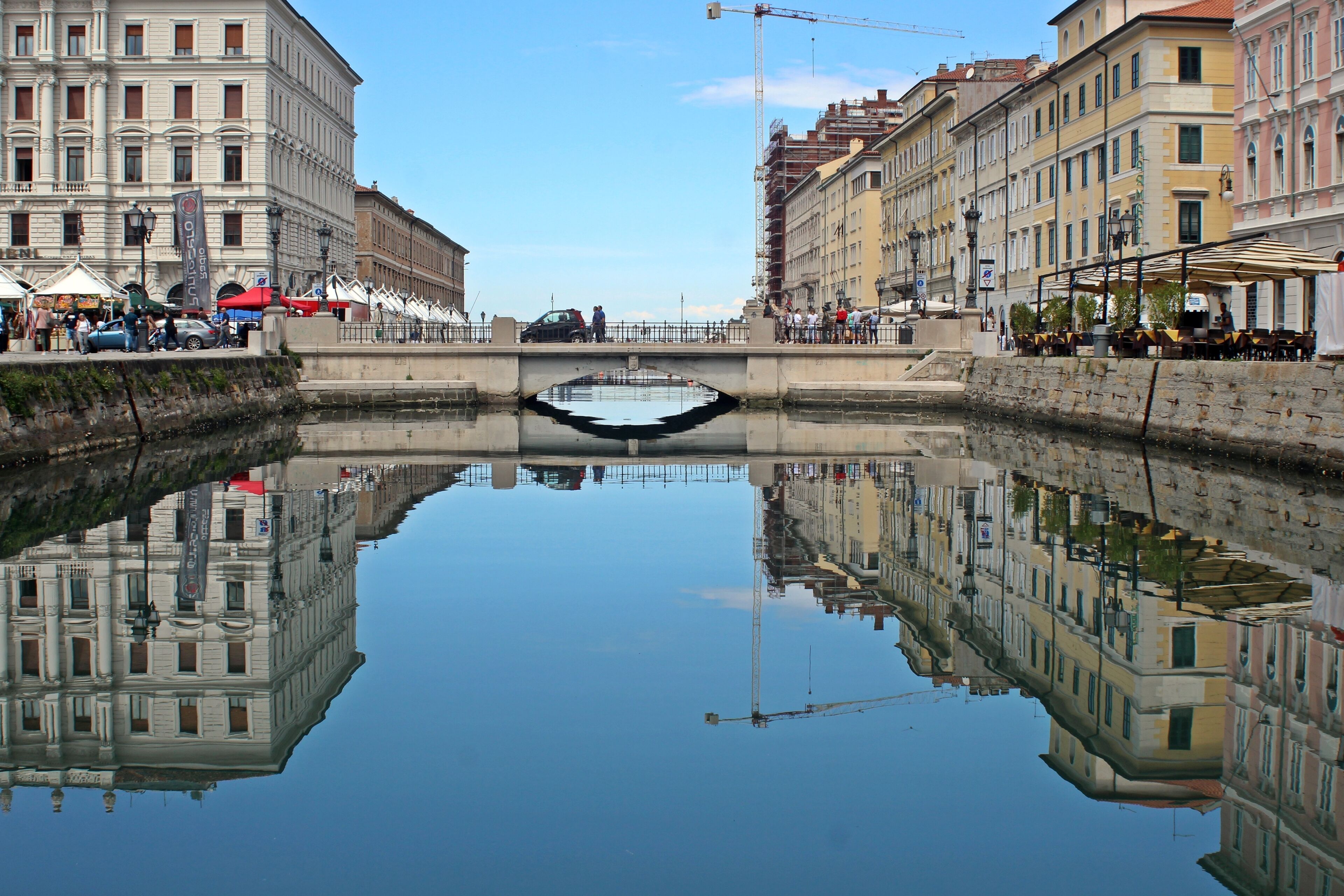 Trieste is a harbour and commerce centre but it has a lot to offer to tourists

One of "must see" places is the canal in downtown and all places around it