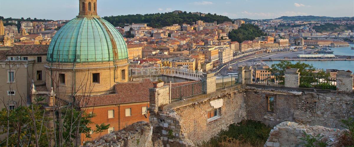 Ancona featuring heritage elements, a city and landscape views