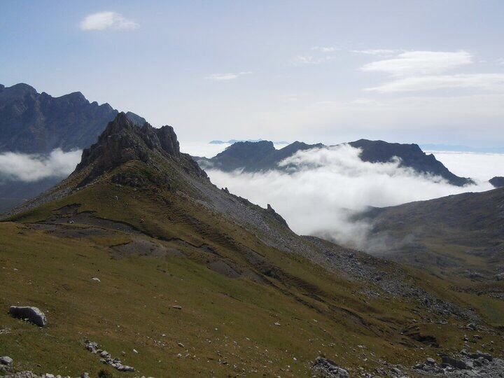 A sea of clouds in the Picos