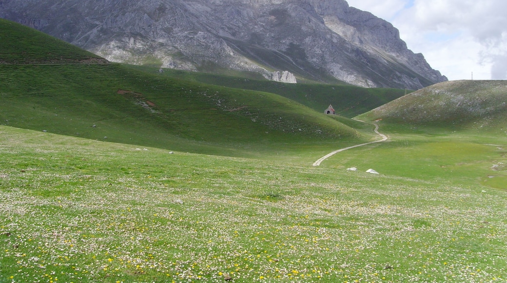 Amazing views in the high meadows of Picos de Europe. It can be accessed easily on bike by using the cable car