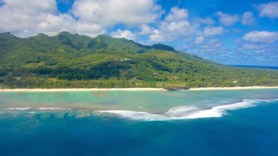 Rarotonga das einen Landschaften und allgemeine Küstenansicht