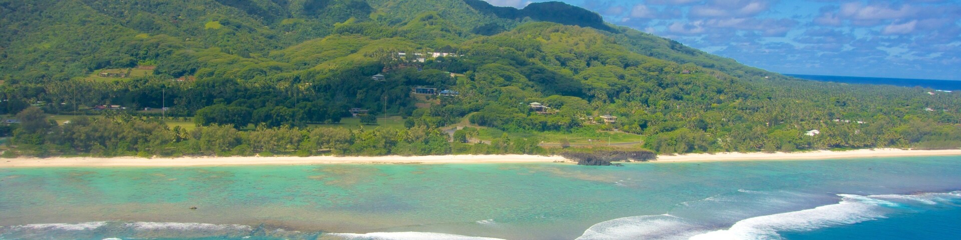 Rarotonga featuring landscape views and general coastal views
