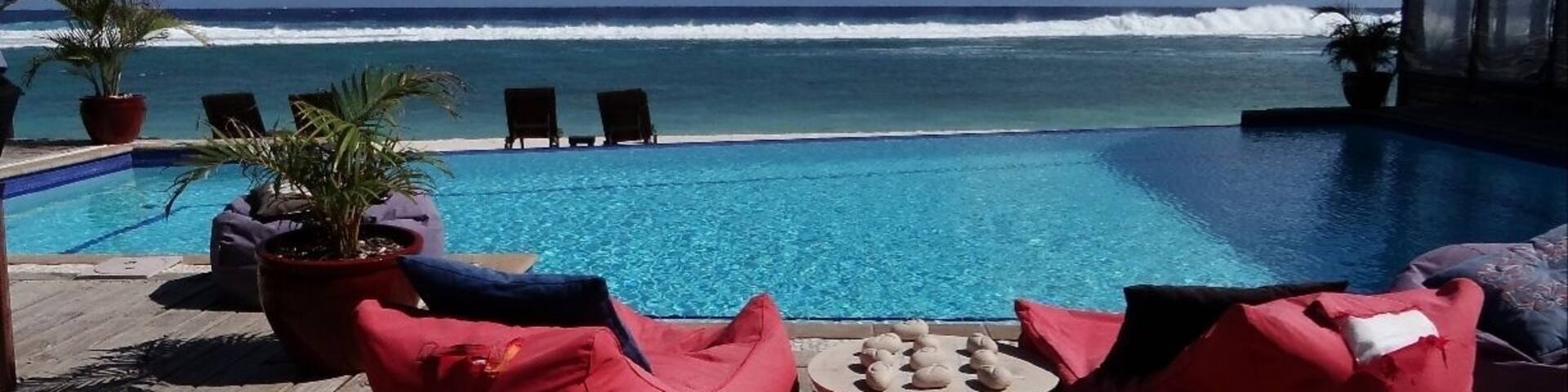 There is no better way to spend the day than to sit on the beach with a drink, music or a book. It is hard to decide whether to cool off in the pool or the ocean.