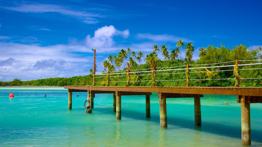 Strand von Muri mit einem tropische Szenerien