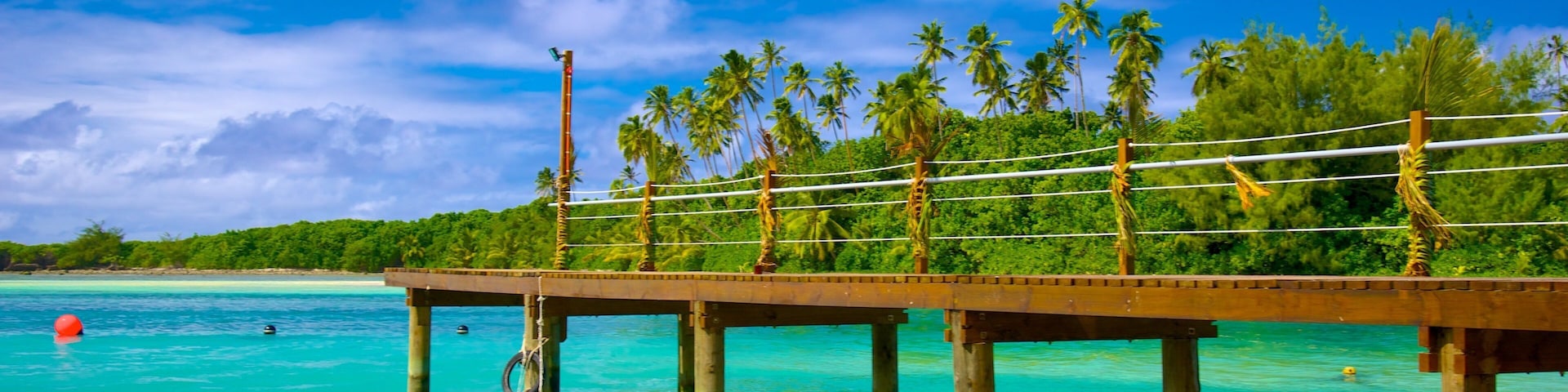 Muri Beach which includes tropical scenes