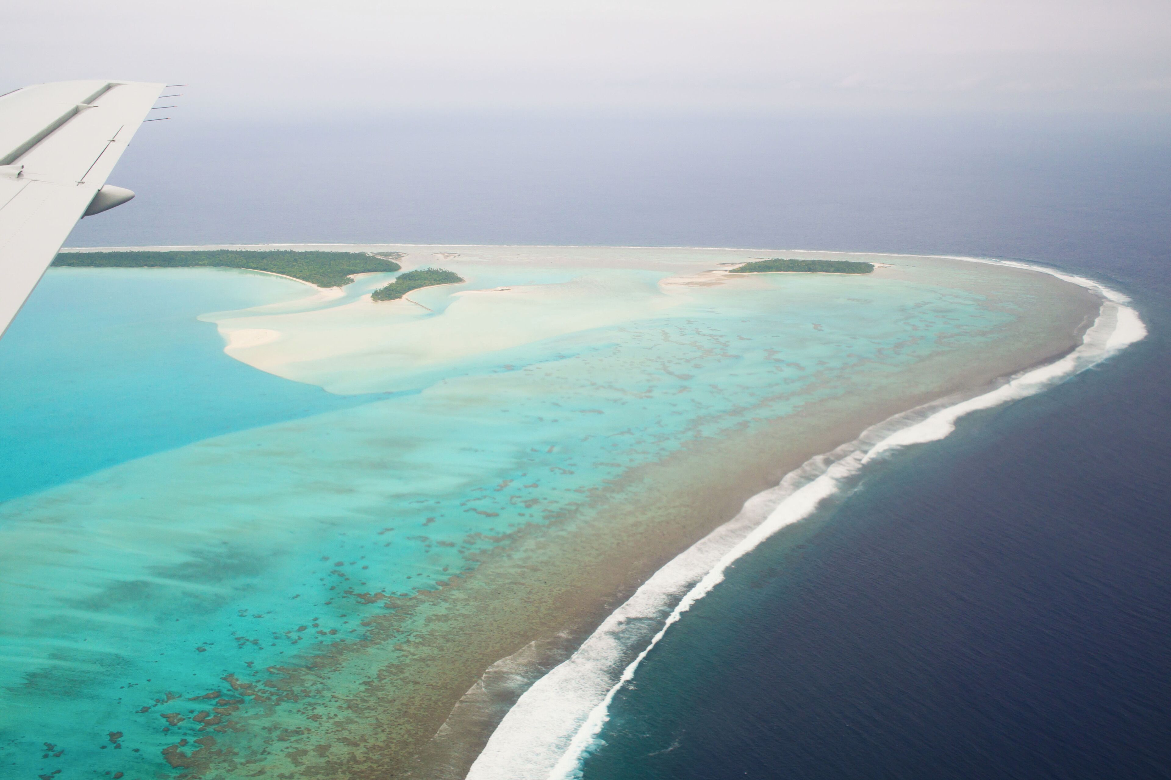Aitutaki is one of the most perfect places I've ever seen. Inside the surrounding coral reefs there is a picture perfect turquoise lagoon with sand dunes rising above the water level. This is the first view of the atoll when arriving by air. Aitutaki is the second most visited island of the Cook Islands and the flight from the capital island of Rarotonga takes only 45 minutes.