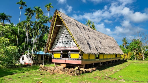 Airai Bai, a traditional meeting house for men on Palau Babeldaob island in Micronesia, Oceania