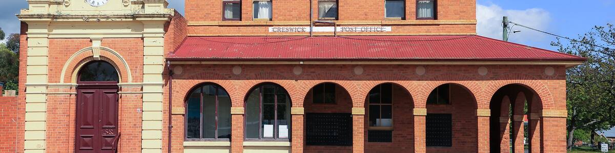 Historic post office (built 1887) in Creswick, Victoria, Australia.