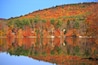Fall Reflections on Goodyear Lake. Town of Milford, NY.