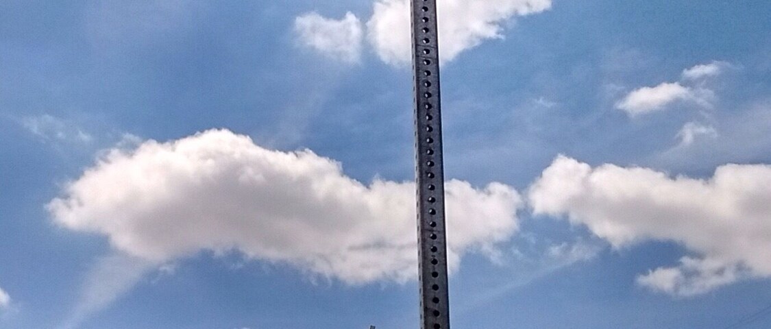 Behind Rabobank Arena where the train track overhead walkway is I noticed this interesting street sign. Not sure if Korn has played there or what but it caught my eye.