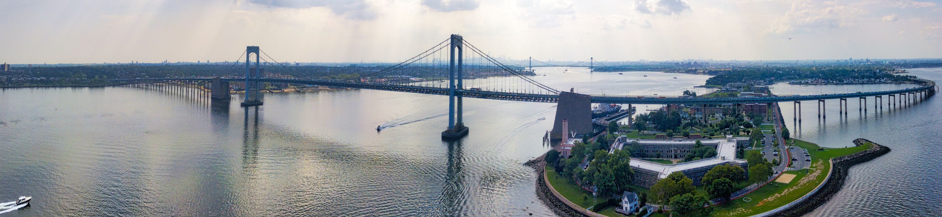 Throggs Neck Bridge and Whitestone Bridge