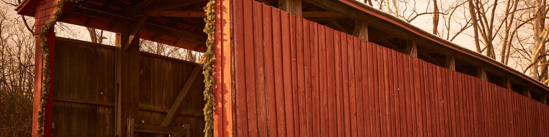 Poole Forge Covered Bridge, Narvon, Lancaster County, Pennsylvania, USA