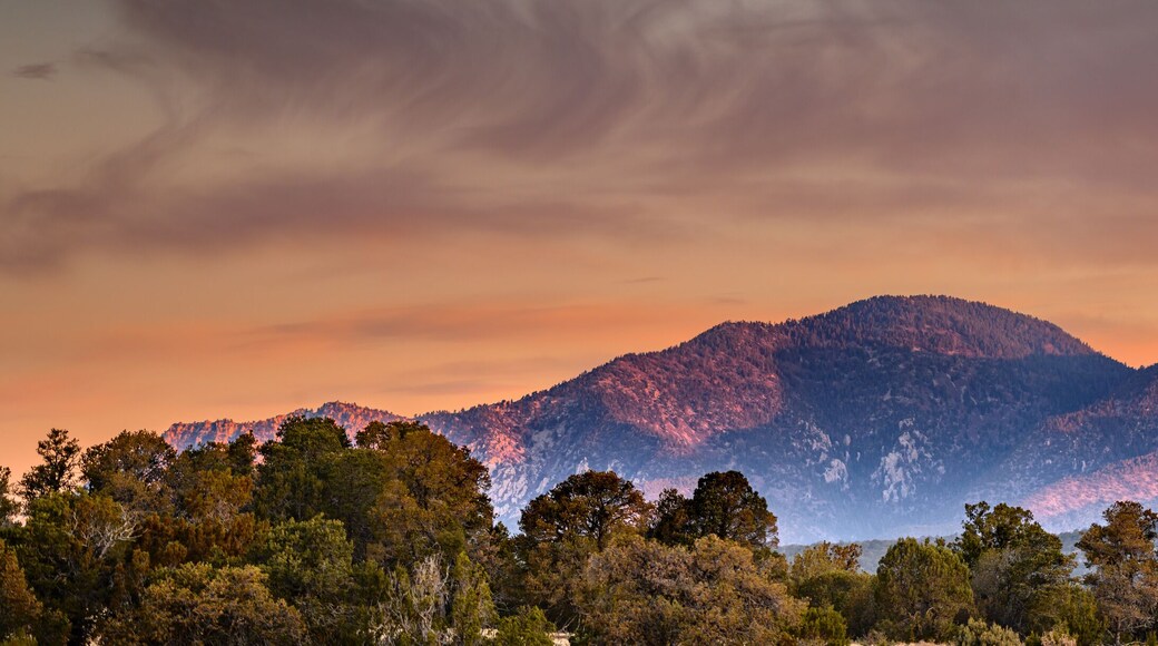 The evening mountains in New Mexico