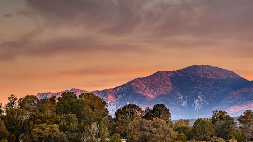 The evening mountains in New Mexico
