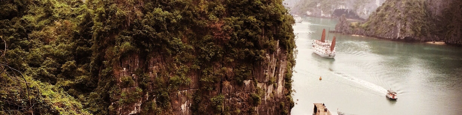 Beautiful breathtaking view from the top viewpoint of the cave! #goldenhour