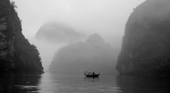 A misty morning in Bai Tu Long Bay