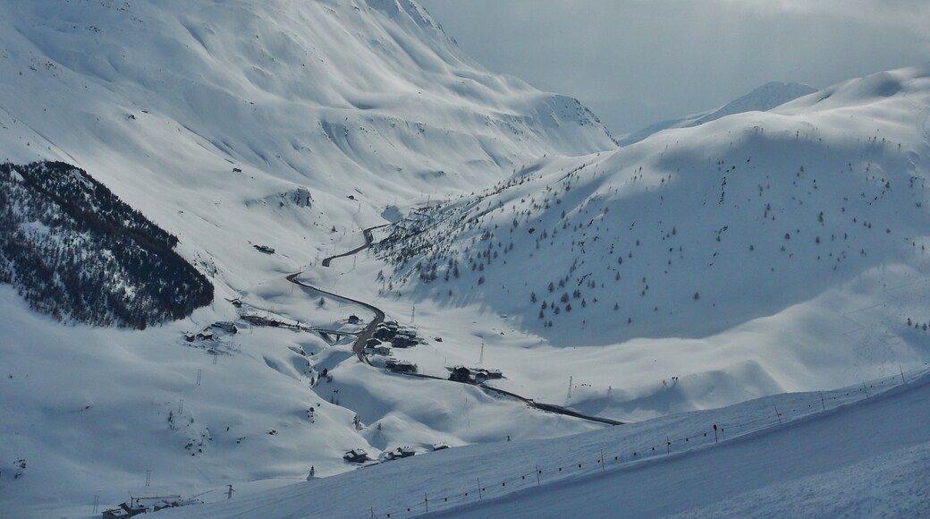 View from Ski Area Mottolino direction Bormio