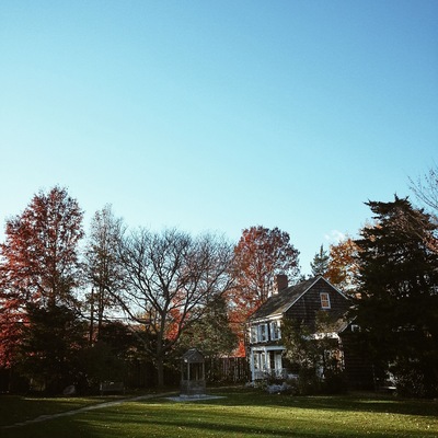 The farm house where Walt Whitman was born. Built by the poet's father in 1816 the house stands on its original foundation and a small patch of what's left of the 60acres that made up the property. Take a tour and visit the museum in the building next door. #roadtrip #museum #poets