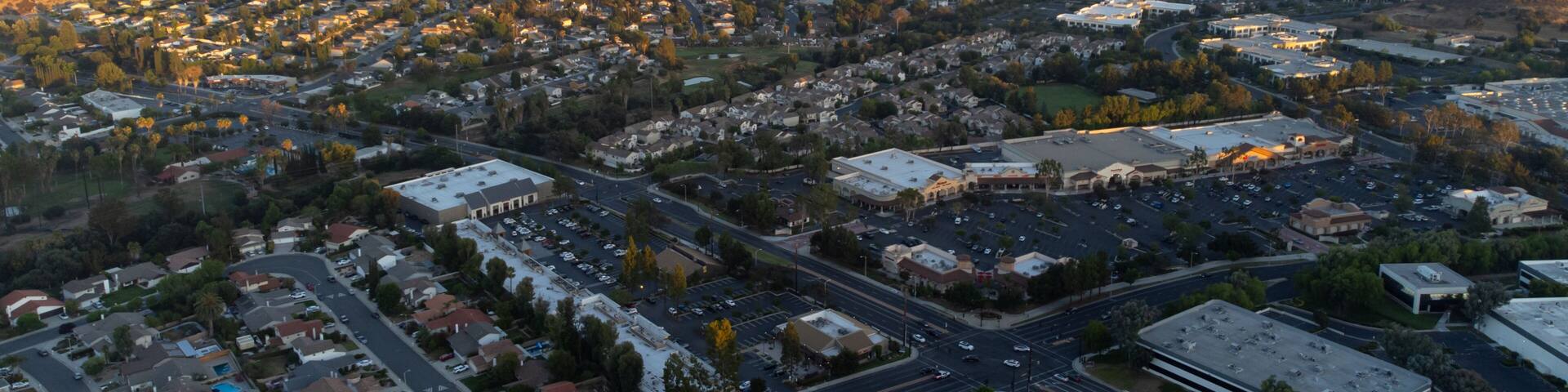Aerial View of Thousand Oaks and Conejo Valley, California