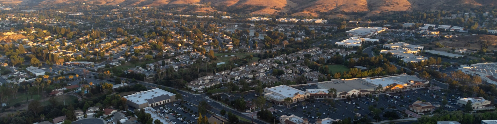 Aerial View of Thousand Oaks and Conejo Valley, California