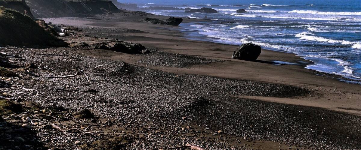 Beautiful beach close the Hearst Castle off Hway 1
