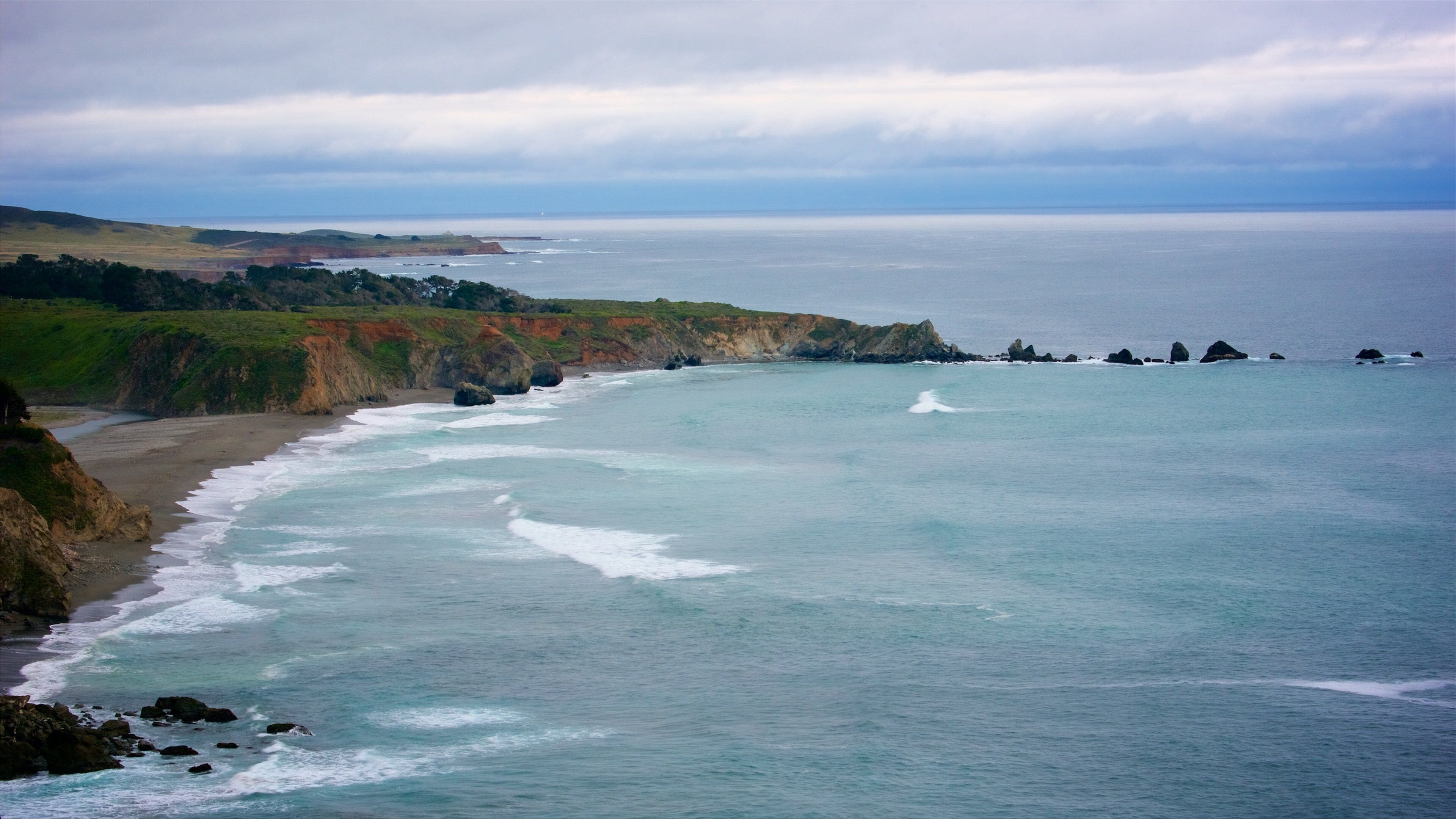 Ragged Point featuring a bay or harbour, landscape views and general coastal views