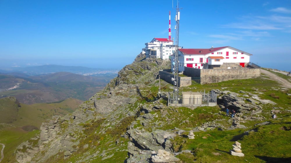 Relay station on top of Mt. Larrun, Basque Country
