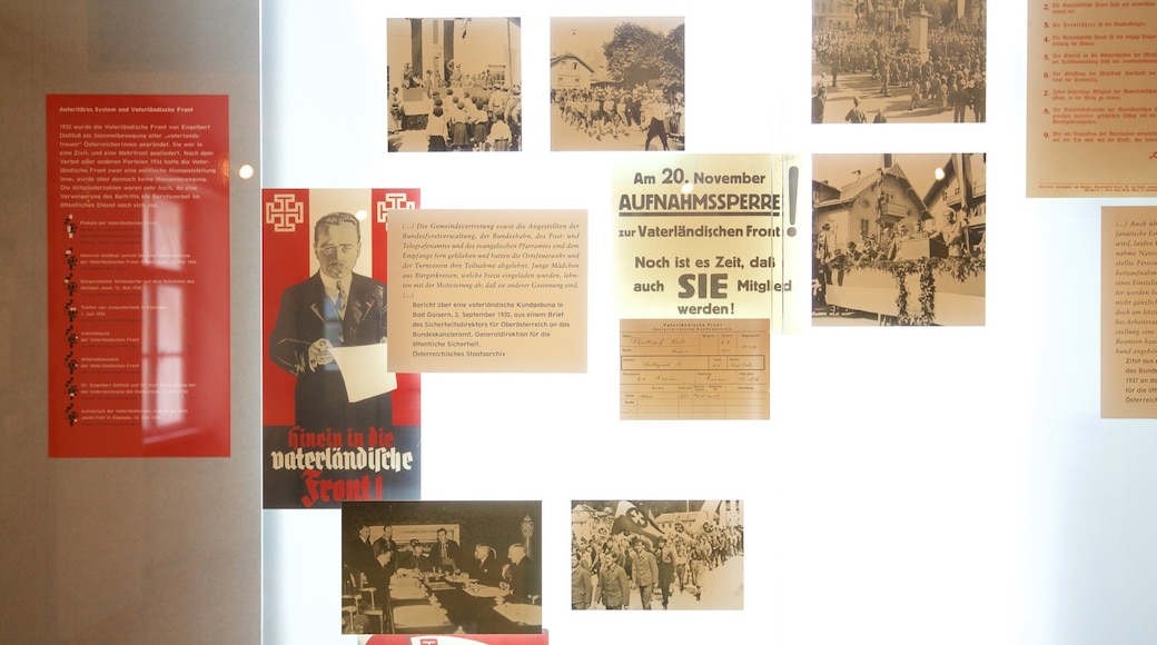 Ebensee Memorial and Museum featuring interior views and heritage elements