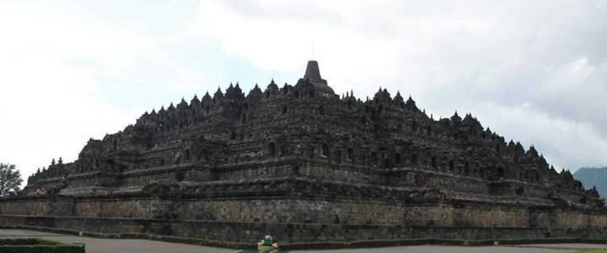 Borobodur. Group of Buddhist temples from 9th century in Yogyakarta, Indonesia.
