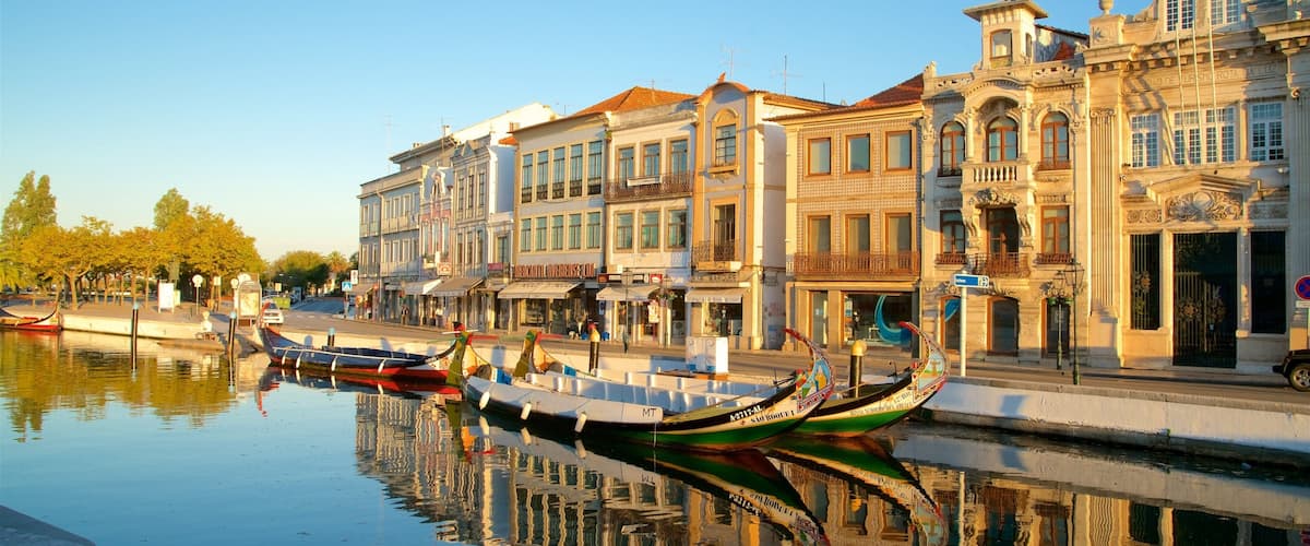 Aveiro District which includes a bay or harbour