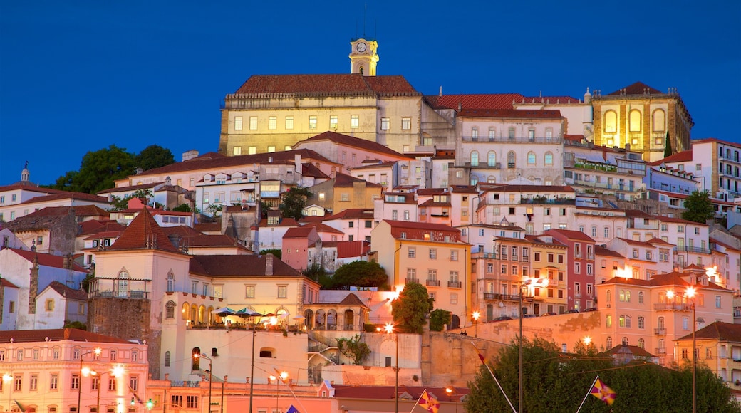 Coimbra District showing night scenes