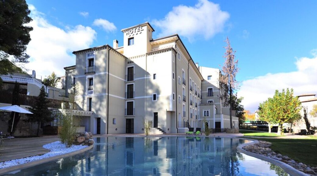 Sercotel Hotel Balneario Alhama de Aragón Facade's in Zaragoza province (Spain).