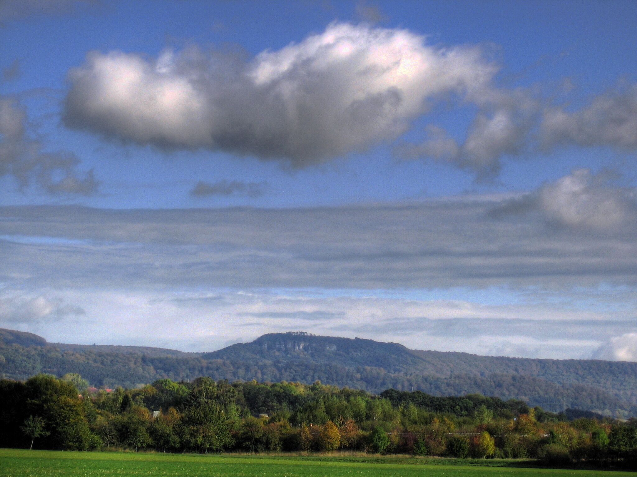 Hessisch Oldendorf Blick auf den Hohenstein