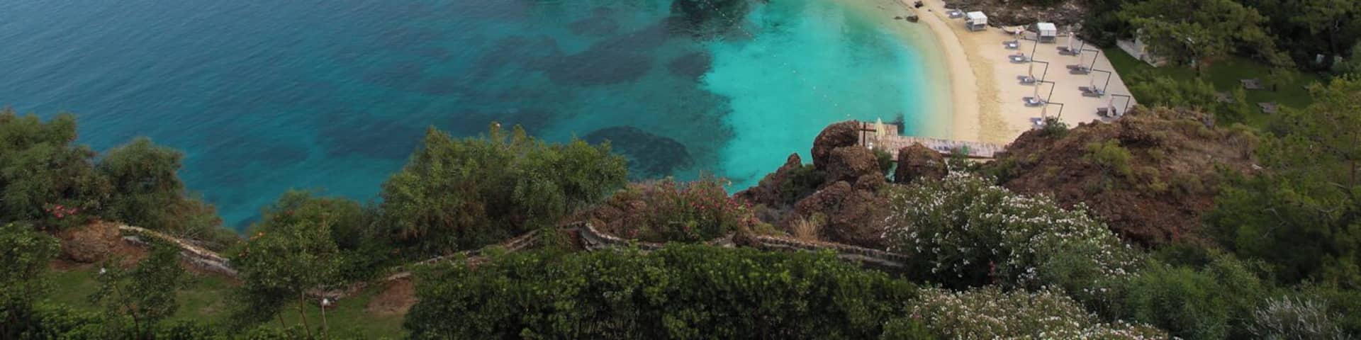 D-Hotel Maris in Mugla, Turkey is a slice of heaven if you enjoy white sandy beaches combined with stunning views of the nearby mountainous islands. The resort has a total of 5 natural sand beaches. You can choose between a few beaches on the main property or you can venture by water taxi to the quiet beach (lower right) or the newest beach (upper left) that features an afternoon DJ performance. Beach-wise, you can't go wrong! #beach