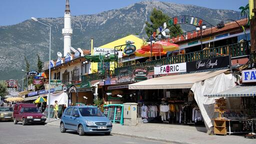 BBCH53 Street scene showing mosque minaret, Hisaronu, Mugla Province, Turkey. Image shot 2009. Exact date unknown.
