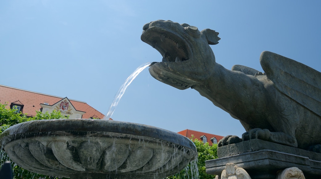 East Carinthia which includes a fountain