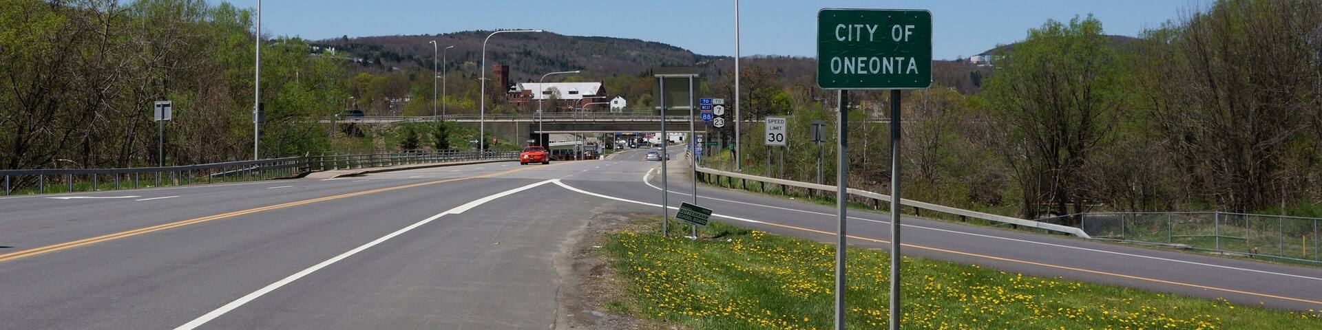 City limits of Oneonta NY