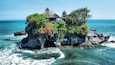 Tanah Lot featuring island views and general coastal views