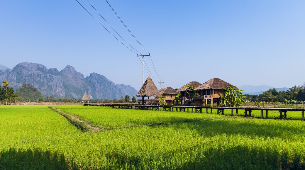 Beautiful landscapes at Vang Vieng , Loas, Shutterstock ID 1290135658, Purchase Order: -