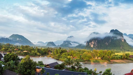 View for panorama in Vang Vieng, Laos.
