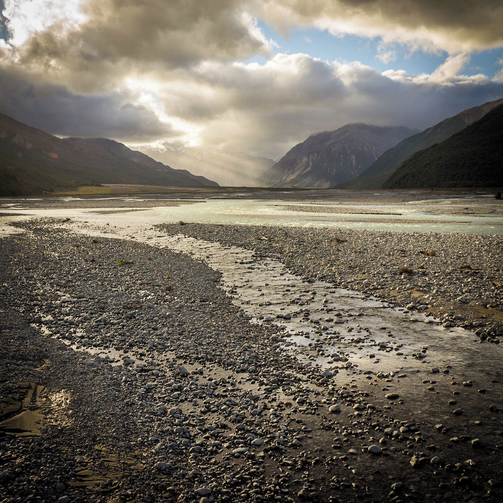 Clouds clearing after a storm rolls through Arthur's Pass. #green