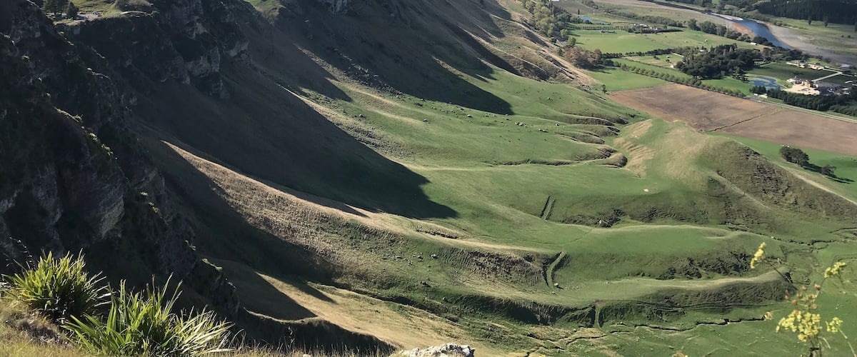 Te Mata Peak, Havelock North, New Zealand popular with hang gliders