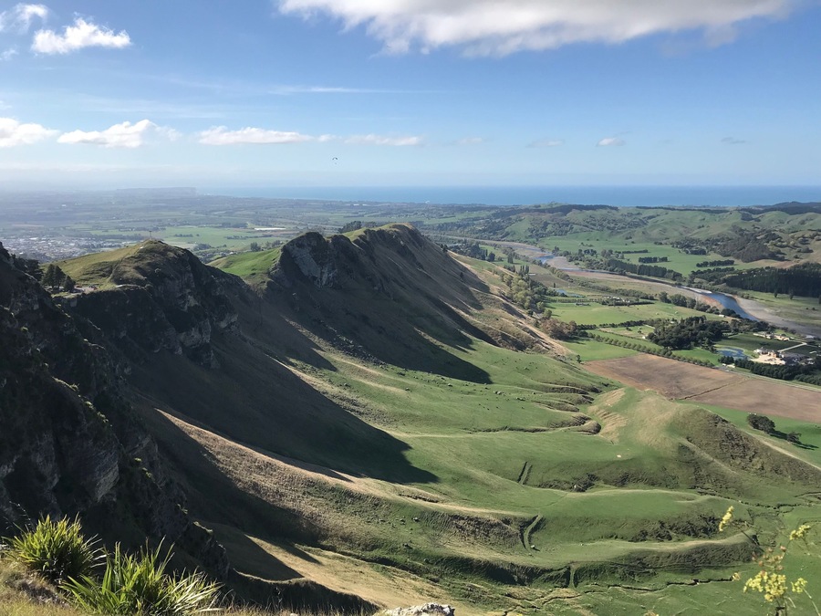 Te Mata Peak, Havelock North, New Zealand popular with hang gliders